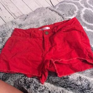 Red shorts by NO BOUNDARIES